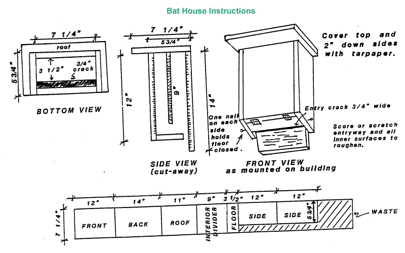How to Build a Bat House Plans