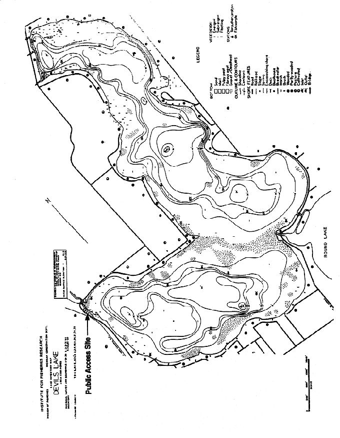 Sessions Lake Depth Chart
