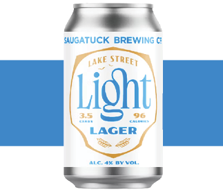 Can of Saugatuck Brewing Company Lake Street Light Lager